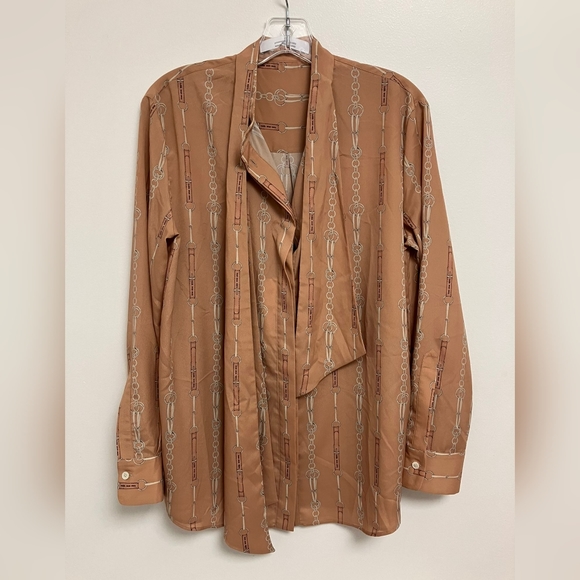 NWT Rokh chainlink print blouse - Picture 1 of 1